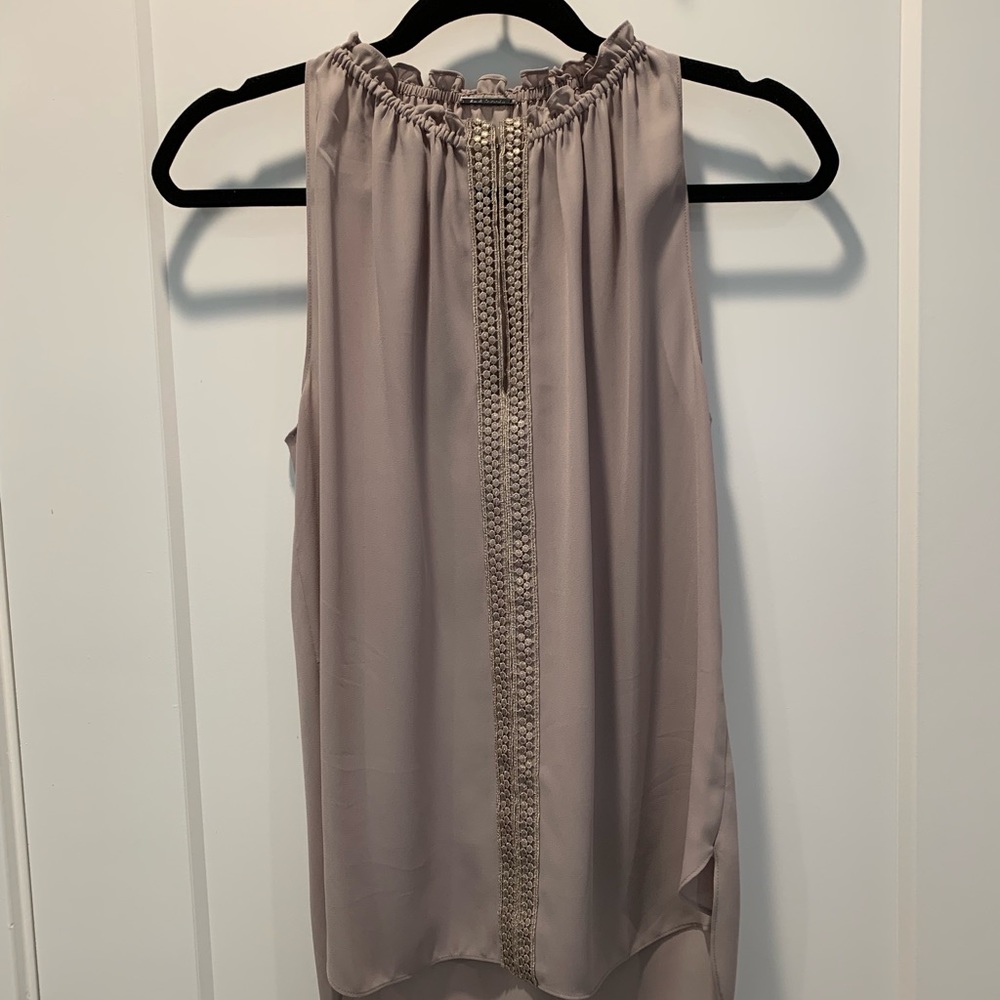 SOLD Elie Tahari Taupe Top